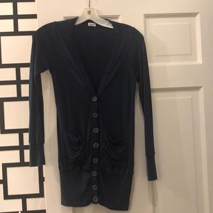 Splendid navy cotton cardigan